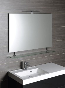 Lustro z półką 90x80 cm seria WEGA 