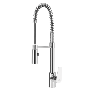 BATERIA ZLEWOZMYWAKOWA 55,5 cm Z DWUFUNKCYJNĄ WYLEWKĄ , CHROM
