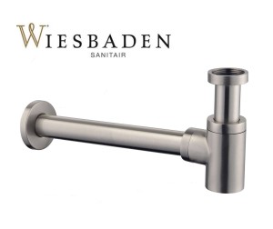 Syfon umywalkowy niski 1 1/4"x32mm, STAR ze szczotkowanej stali