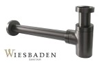 Syfon umywalkowy niski 1 1/4"x32mm, STAR Gunmetal