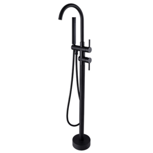 CZARNA BATERIA WANNOWA 117,5 cm WOLNOSTOJĄCA