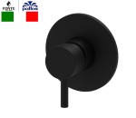Bateria podtynkowa 1-drożna 11,6 cm, czarny mat  Paffoni Light