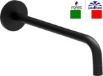Wylewka ścienna 175 mm czarny mat  Paffoni Light