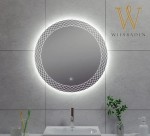 Lustro łazienkowe dekoracyjne LED nieparujące DECO, okrągłe