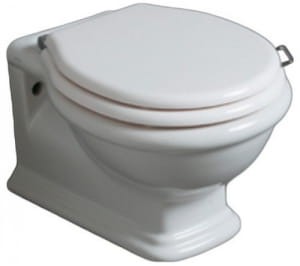  MISKA WC RIMLESS PODWIESZANA 53X38,5CM RETRO Z DESKĄ , BIAŁA 