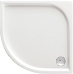 Brodzik półokrągły  90x90x5,5 cm niski, biały 