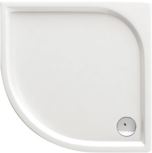 Brodzik półokrągły  80x80x5,5 cm niski, biały  