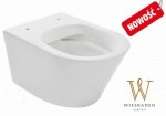 Miska WC wisząca Premium VESTA Rimless 52 cm bez deski, biała matowa