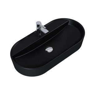 BABETTE 80x40 BLAT, CERAM BLACK MATT