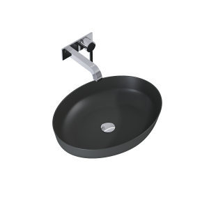UMYWALKA RIKA 52x40 BLAT, CERAM ANTHRACITE MATT
