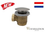 Syfon wannowy  click-clack 11/2 " do wanien wolnostojących, XELLANZ stal szczotkowana