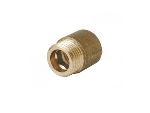 Przedłużka 1/2'' x 1/2'' x 20 GZ/GW Mosiądz