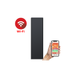 Grzejnik pionowy elektryczny energooszczędny 1500W z modułem Wi-Fi - ICON 15, Antracyt, 150x45x11cm 