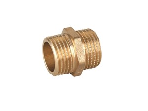 Nypel 3/8" mosiężny, Gwint zewnętrzny