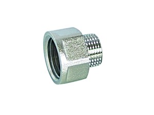 Redukcja nyplowo mufowa 3/8'' x 1/2'' GW/GZ Mosiądz pokryty chromem