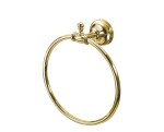 PERLA wieszak na ręczniki okrągły Ø 180 mm złoto RETRO 