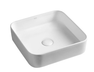 Umywalka ceramiczna nablatowa 40x11,5x40 cm, bez odpływu