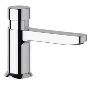 Samoczynnie zamykający się po 15s,  stojący zawór do umywalki 11 cm, chrom QUIK5