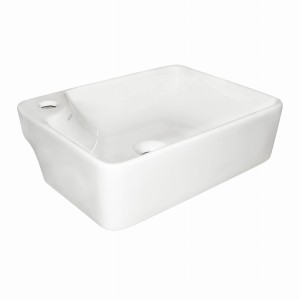 Mała umywalka 44x33x13 cm nablatowa ceramiczna 