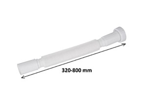 Przyłącze  białe elastyczne 11/4"X32 320-800mm 