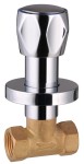 Zawór podtynkowy 1/2" chrom