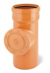 Czyszczak rynny spustowej z sitkiem Ø160 mm pomarańczowy