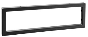 Wieszak/wspornik pod blat 49x15x2 cm, czarny matowy